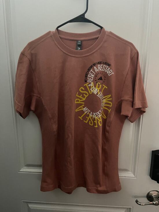 Adidas by Stella McCartney Tops - Adidas by Stella McCartney Restart T-Shirt Clay Red Unisex Adult Size XS IB5883